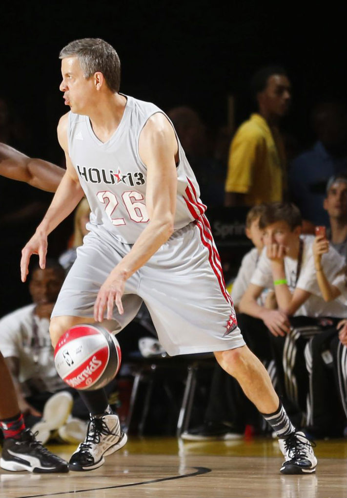 Arne Duncan wearing adidas adizero Ghost