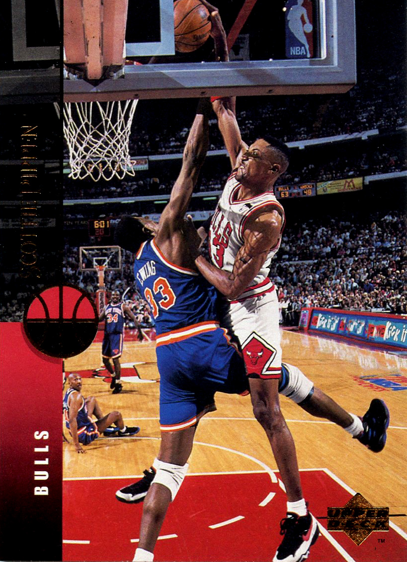 Kicks on Cards: Card of the Week featuring Pippen over Ewing
