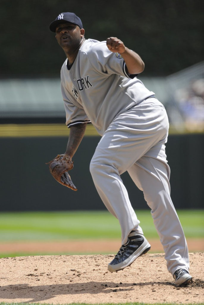 CC Sabathia Air Jordan IX 9 Yankees PE (1)