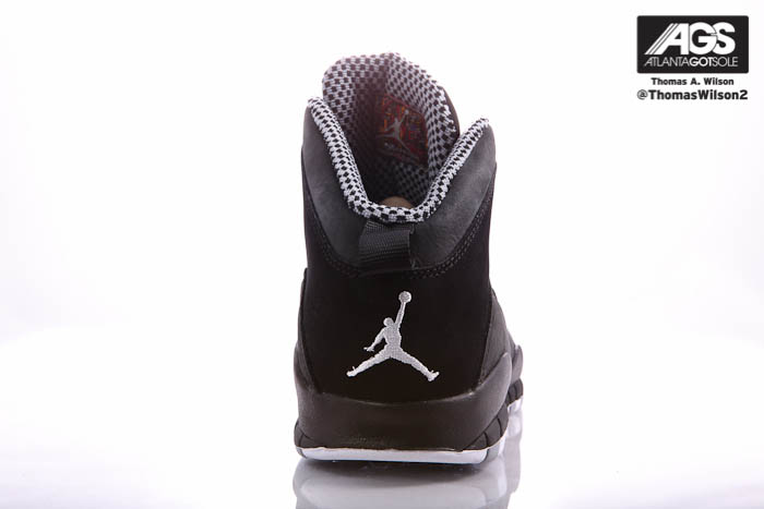 Air Jordan 10 X Retro Shoes Black White Stealth 310805-003 (5)