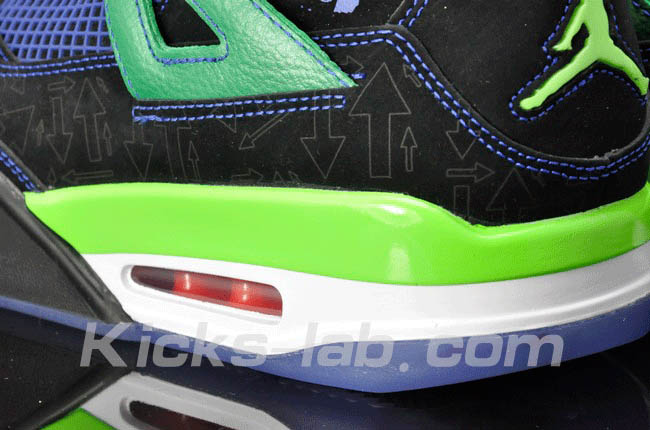 Air Jordan 4 IV Doernbecher Superman Black Old Royal Electric Green White 308497-015 C