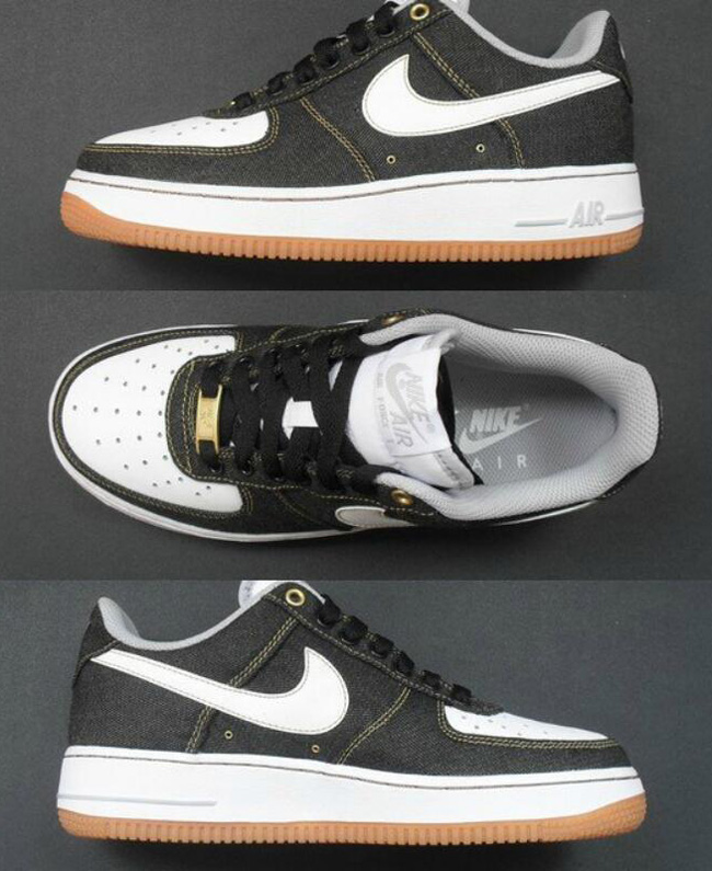 Air force 1 store black denim