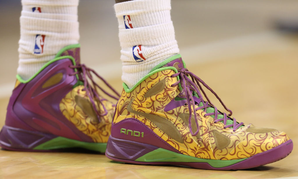 Lance Stephenson Wears 'Sir Lance A Lent' AND1 Aqua Mid PE | Sole Collector