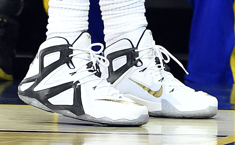 lebron 12 white and black