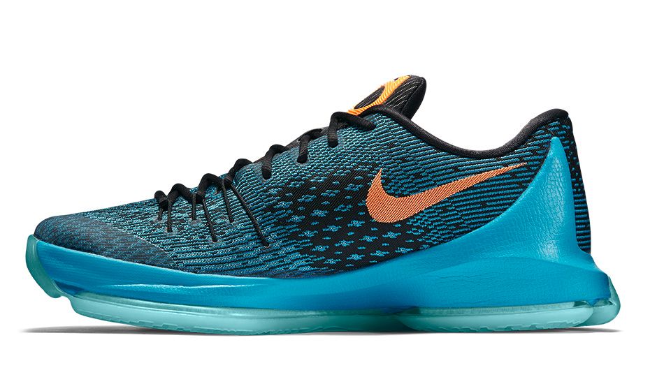 kd shoes blue and orange