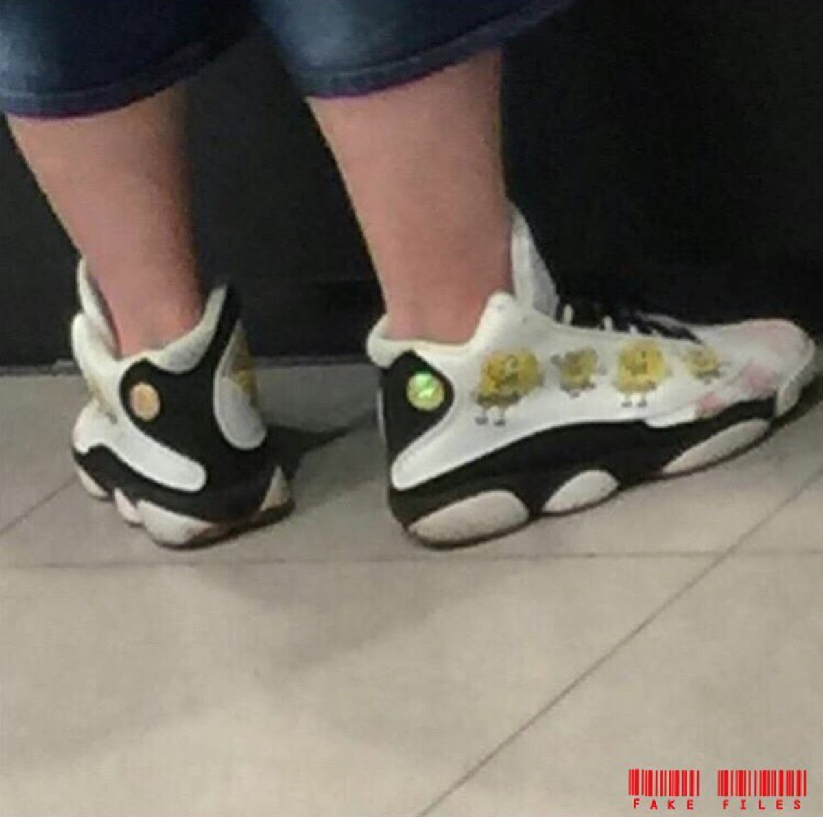 Air Jordan 13 x Spongebob - Disrespectful Fake Air Jordan ...