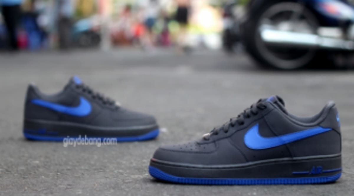 blue sole air force 1
