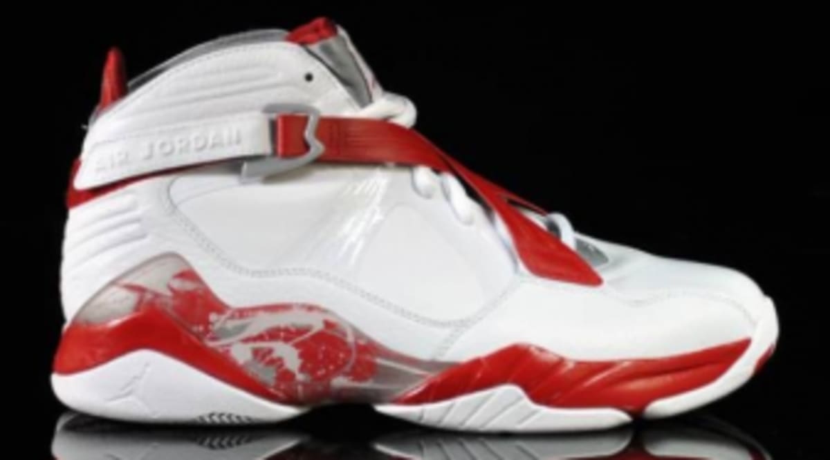 jordan 8 white and red
