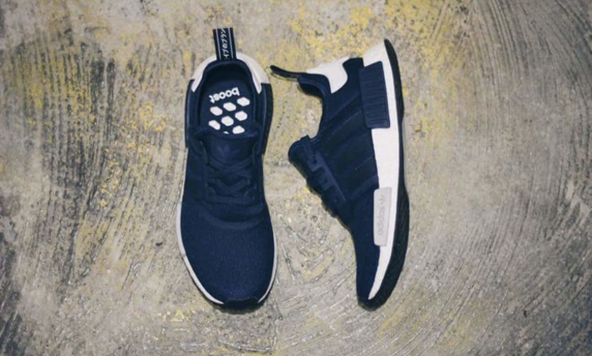 navy blue adidas nmd