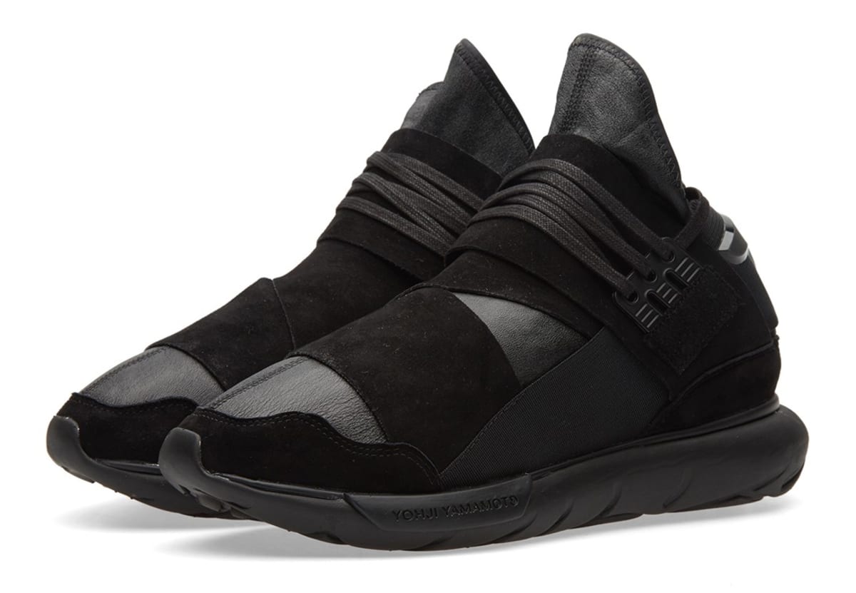 Adidas Y3 Qasa High Lux Black Leather | Sole Collector