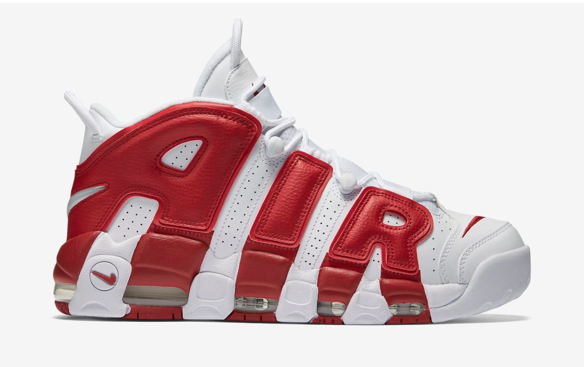 Nike Air More Uptempo White Varsity Red 