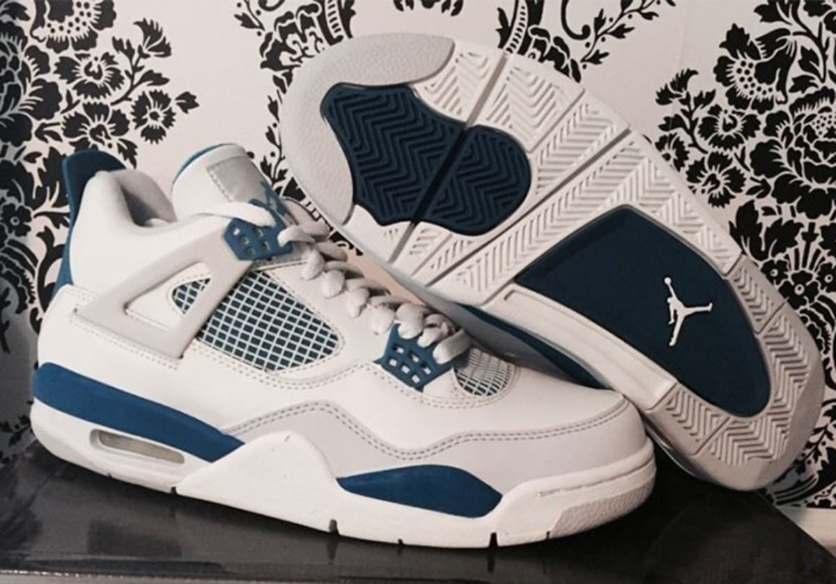 jordan 4 military blue shirt