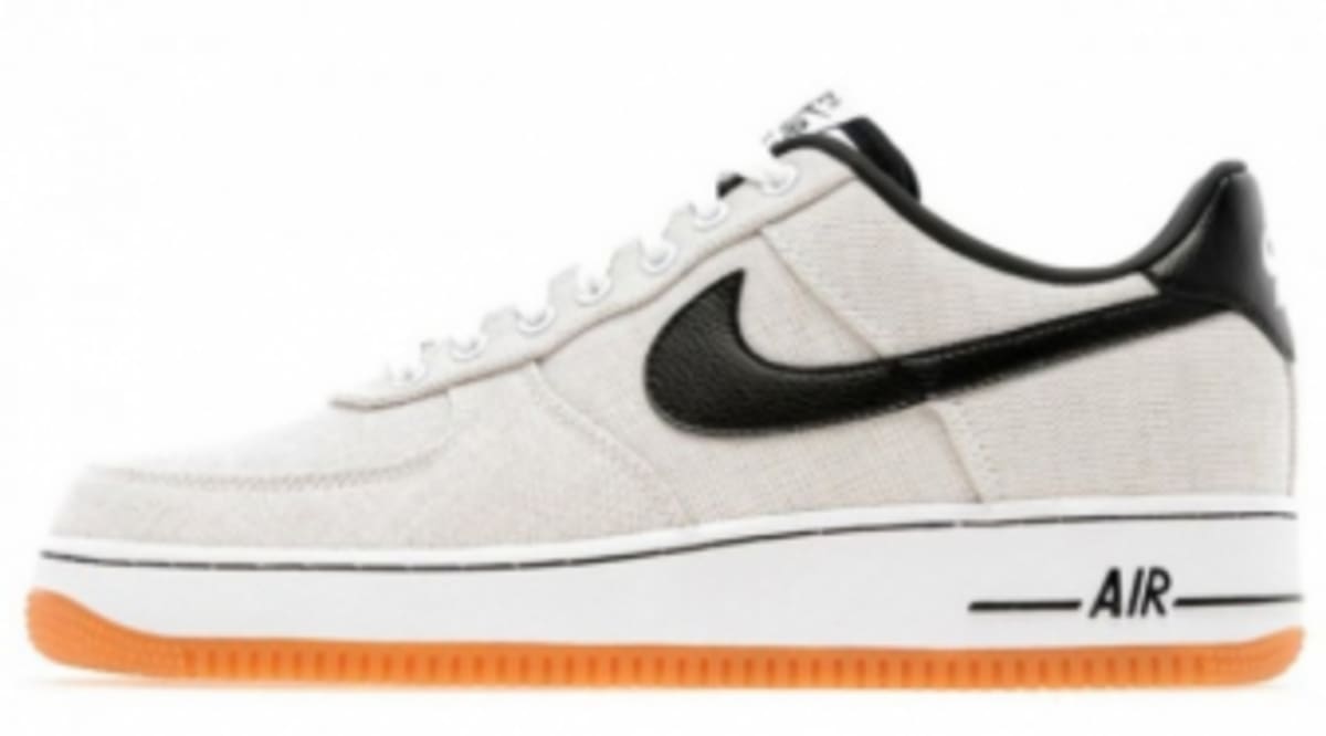 nike air force 1 black swoosh gum sole