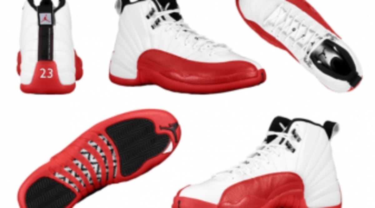 jordan xii white red