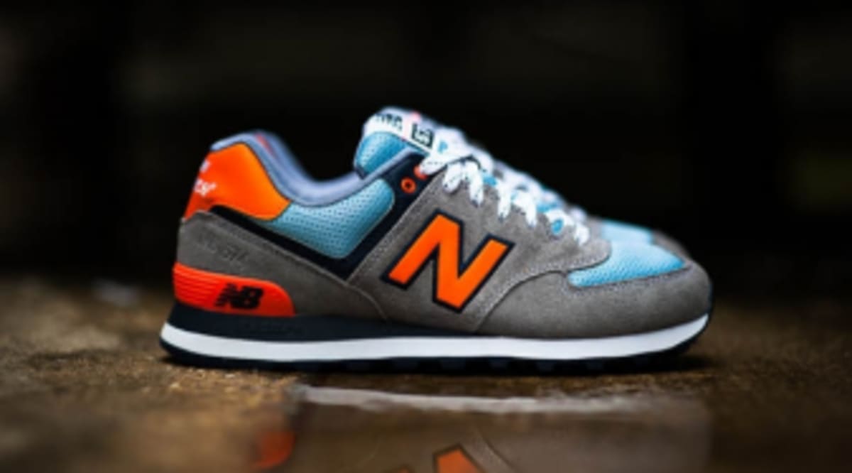 New Balance 574 Grey/Orange 