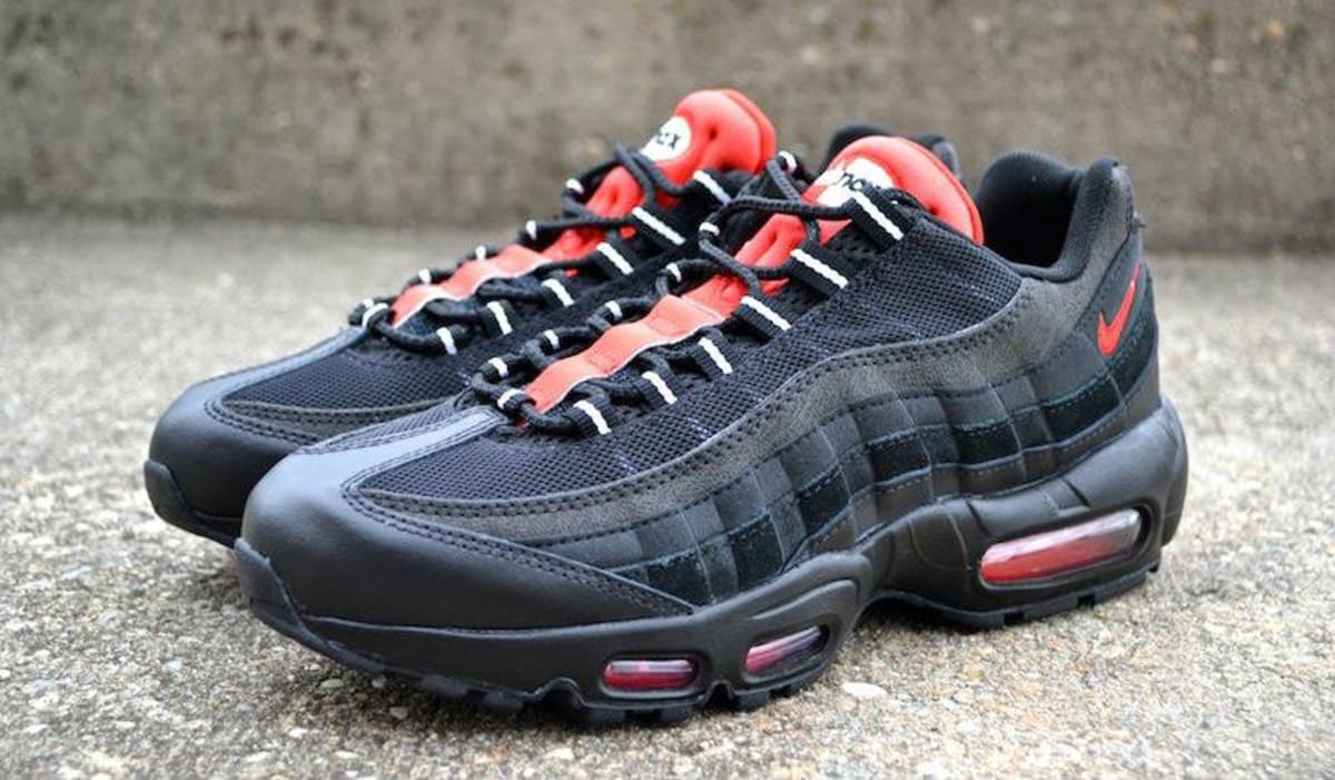 Nike Air Max 95 Essential Black Challenge Red Sole Collector