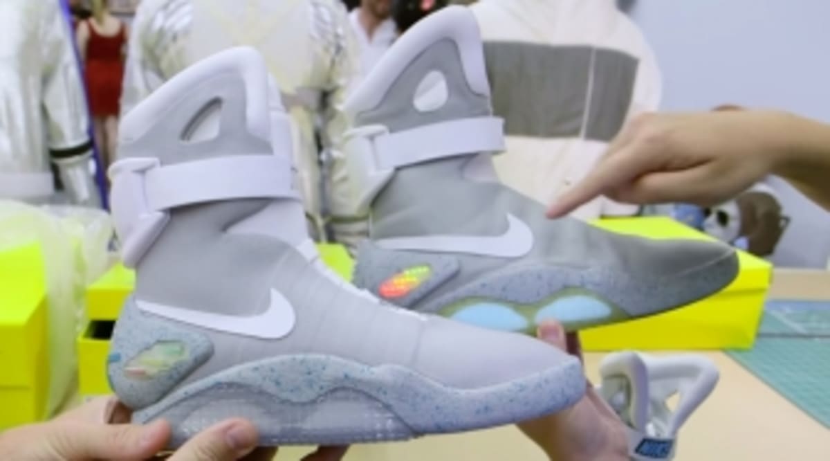 Guy Is Buying Fake Nike MAGS and Trying to Make Them Look Legit | Sole Collector