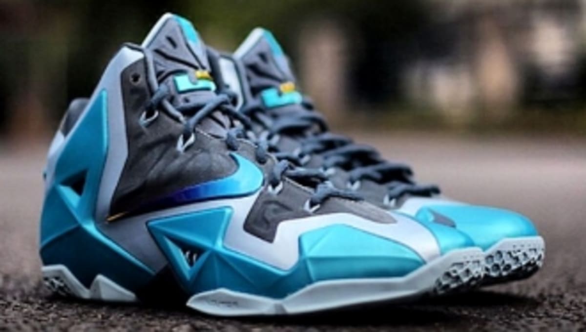 new blue lebron shoes