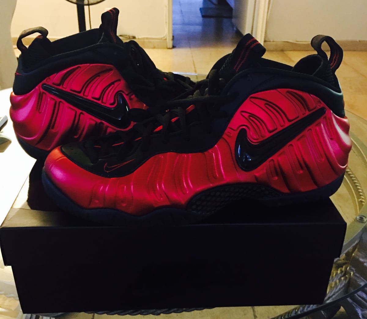 nike foamposite university red