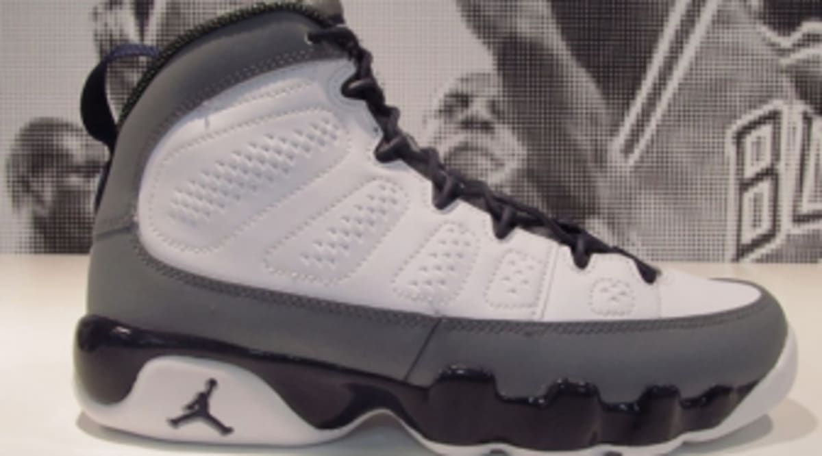 purple and white 9s