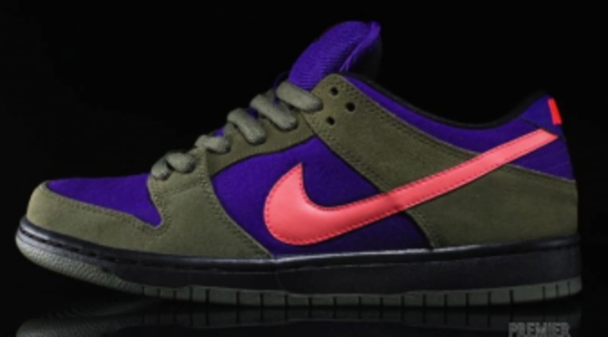 nike sb dunk low green purple