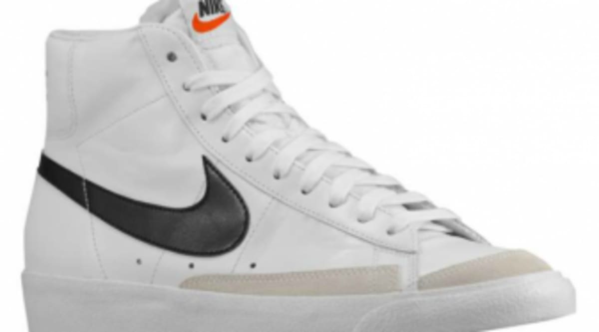 nike blazer mid 77 white black team orange