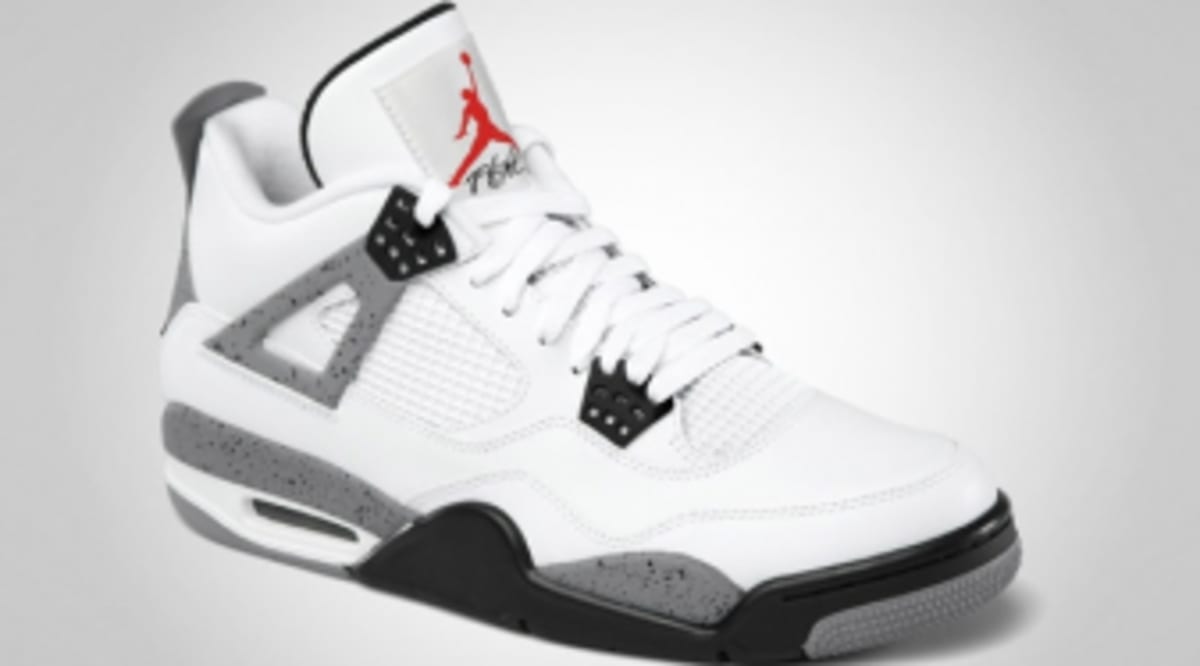 white and gray jordan 4