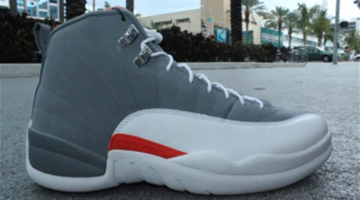 jordan retro 12 orange grey and white