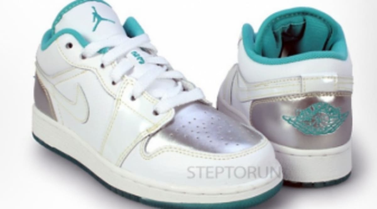 jordan 1 low turquoise and white