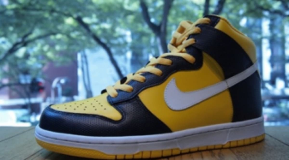 colorful high top dunks