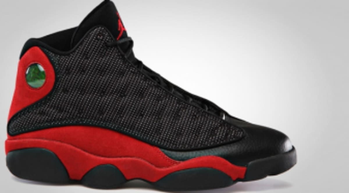 jordan retro 13 red and black and white