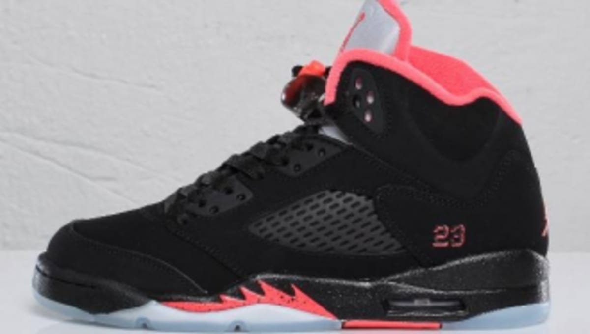 retro 5s red and black