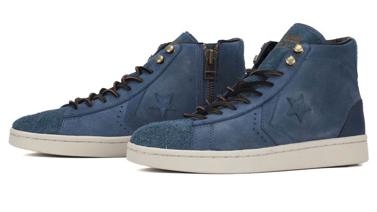 leather zipper converse