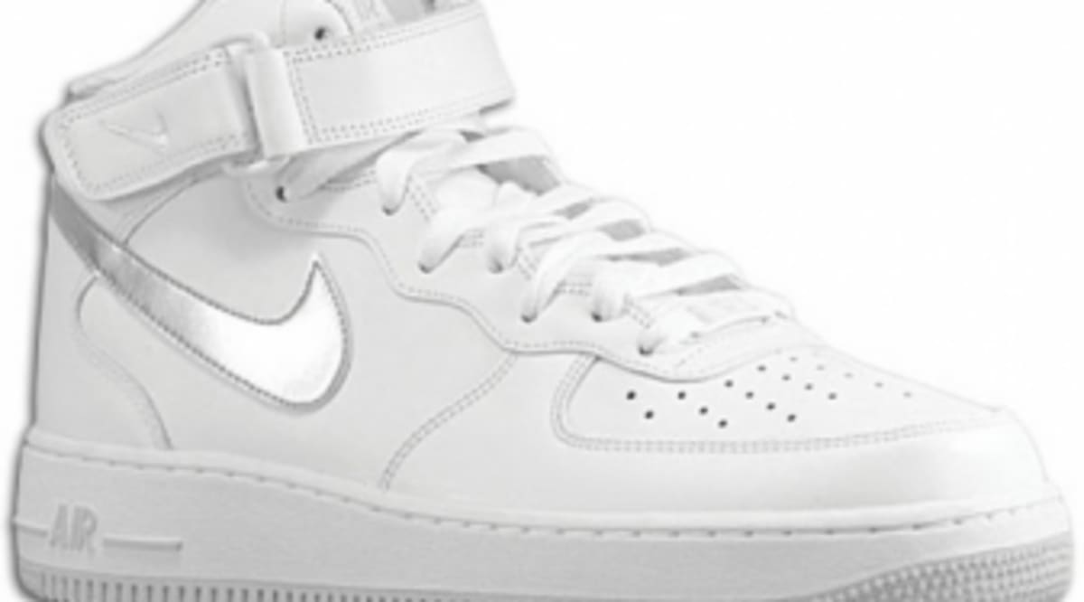 Nike Air Force 1 Mid - White/Metallic Silver - Available | Sole Collector