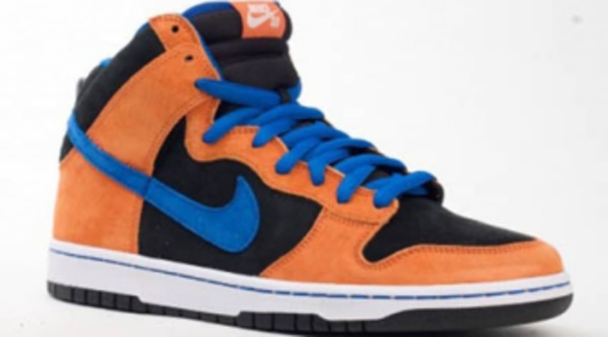 nike sb dunk orange blue