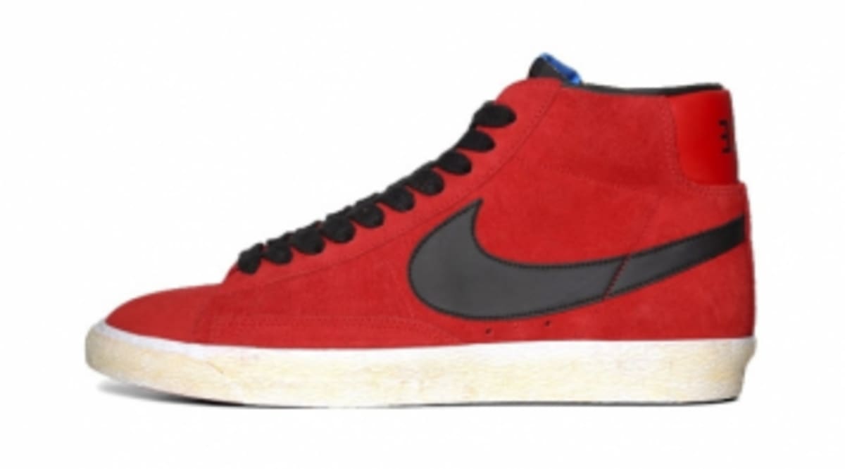nike blazer red suede