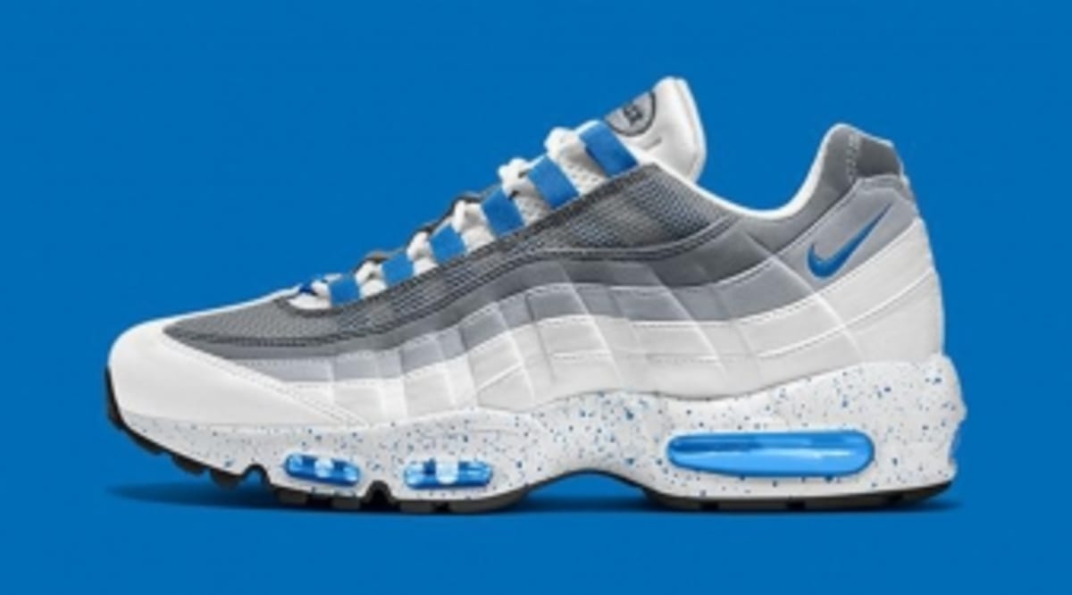 white and blue nike air max 95