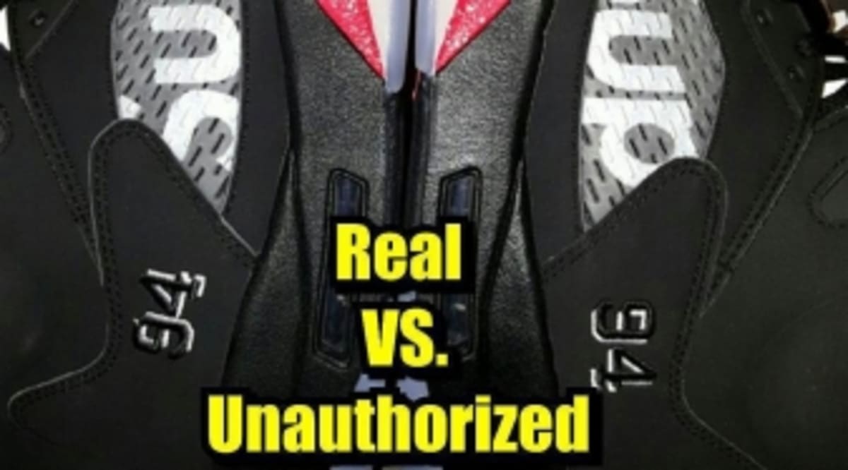 How To Tell If Your &#39;Black&#39; Supreme Air Jordan 5s Are Real or Fake | Sole Collector