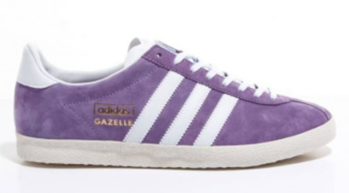 adidas gazelle purple white