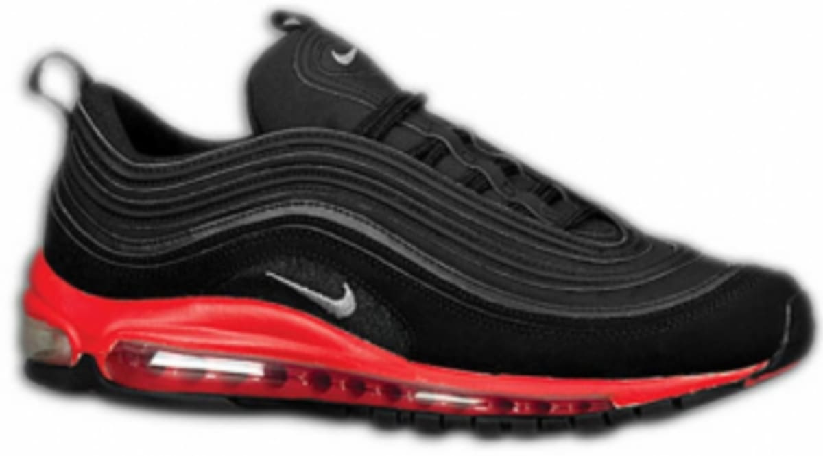 black & red air max 97