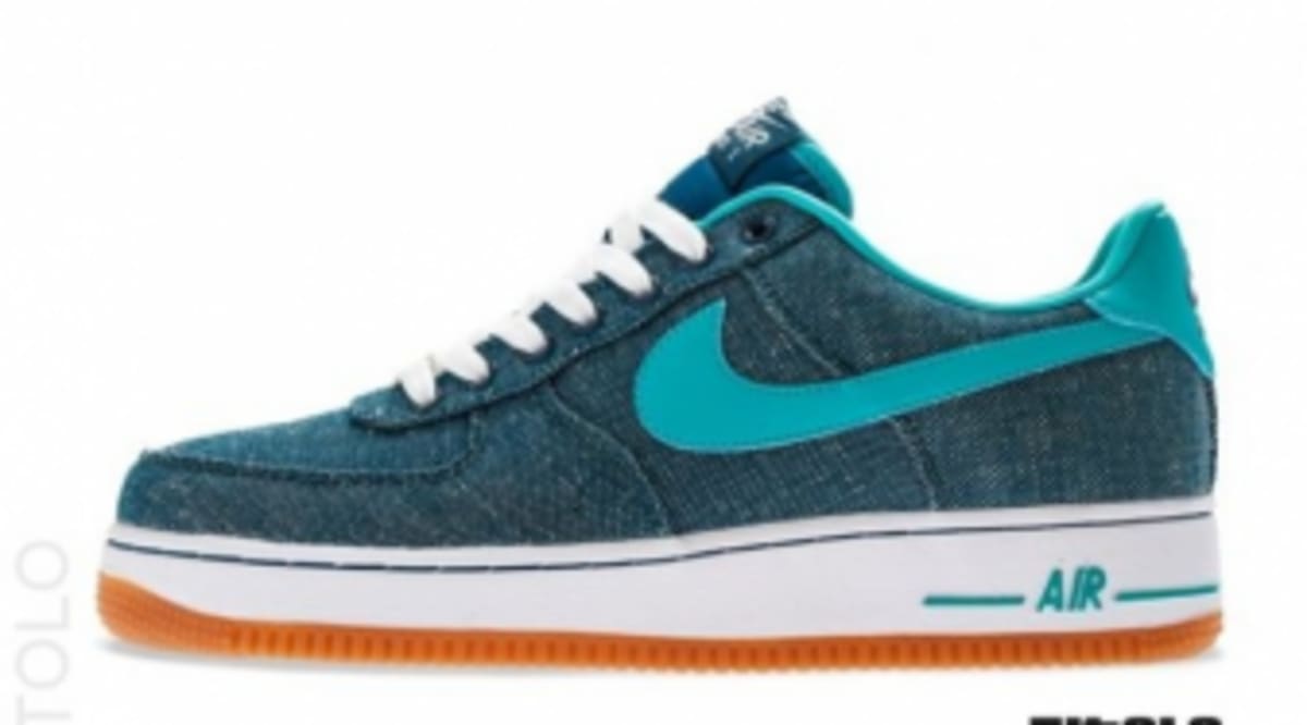 blue sole air force 1