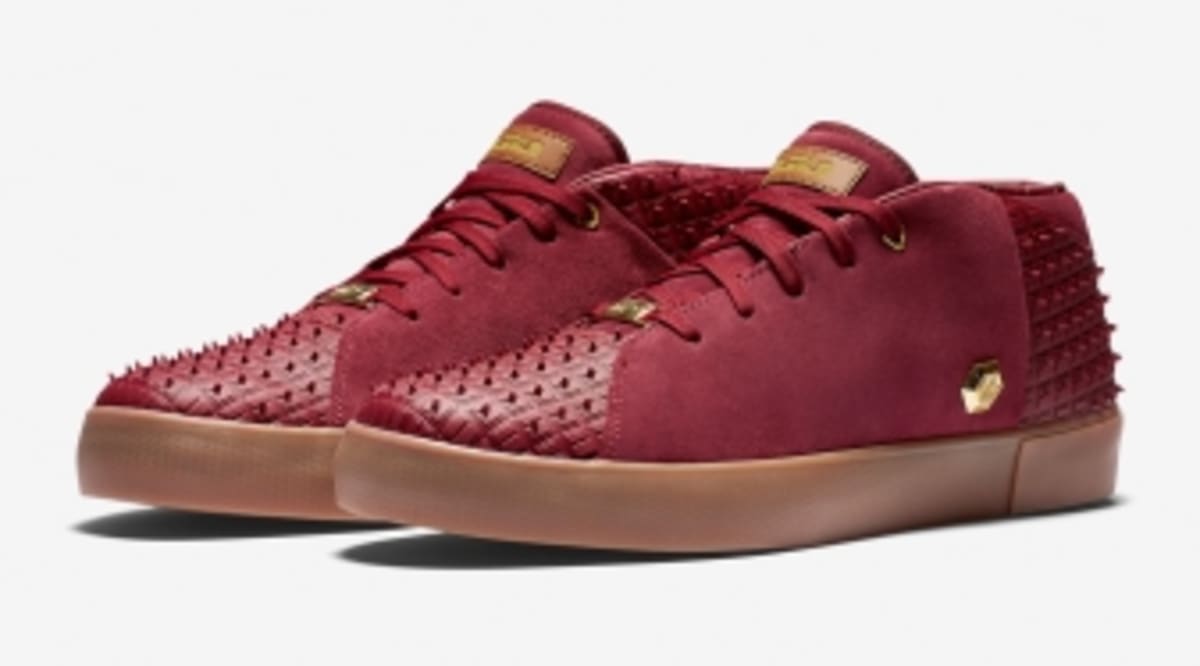 lebron red bottom shoes