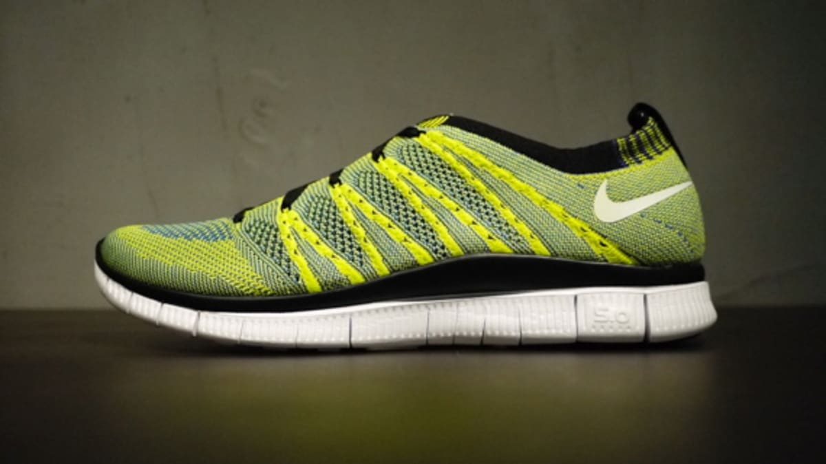 Nike Free Flyknit HTM SP - Volt / Varsity Royal / Black | Sole Collector