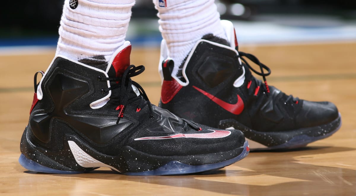 lebron james red bottom shoes