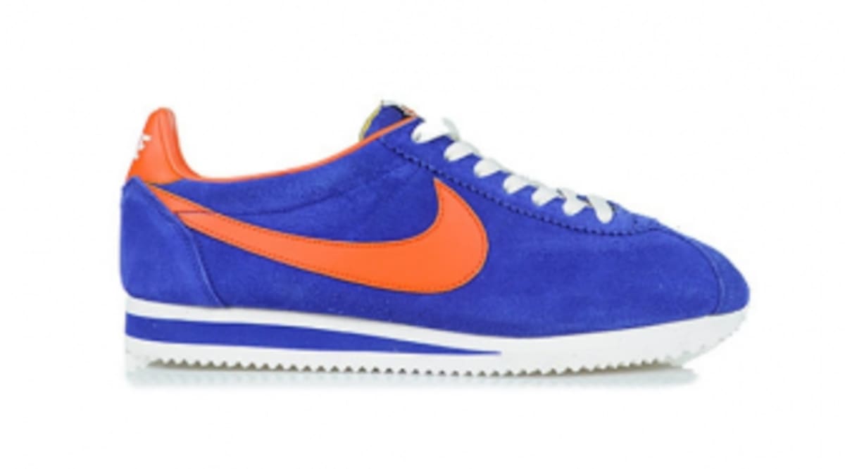 nike cortez blue orange