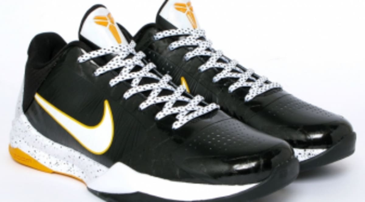 Nike Zoom Kobe V - Black/White-Del Sol | Sole Collector