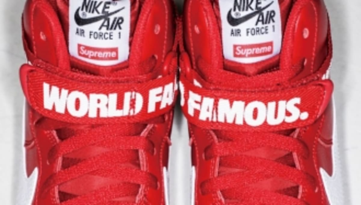 Supreme x Nike Air Force 1 High May Also Be Releasing in Red Sole