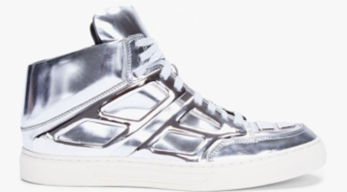 Alejandro Ingelmo Tron Sneaker in Metallic Silver | Sole Collector