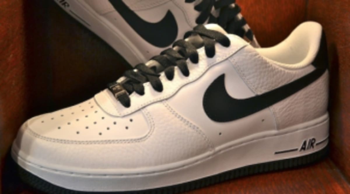 white air force ones with black swoosh