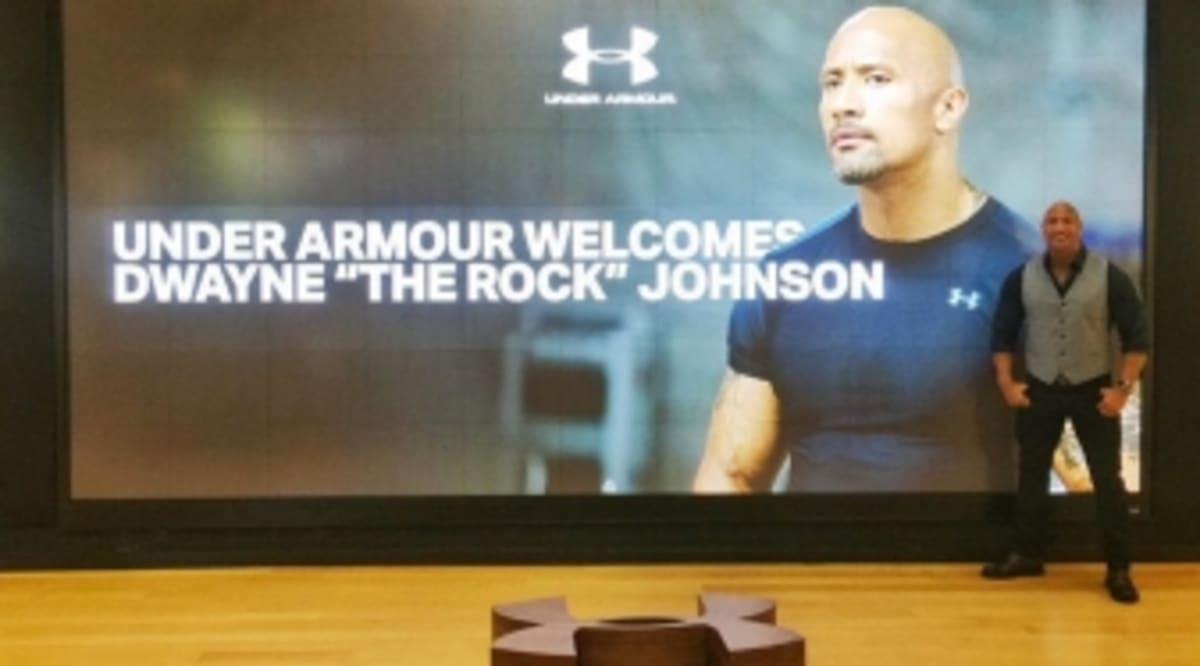 the rock under armour contract